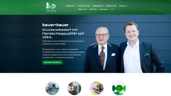 Website Screenshot: bauer + bauer Druckereibedarf GmbH - bauer+bauer International | Druckereibedarf - Date: 2023-06-22 15:07:48