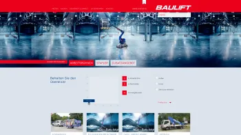 Website Screenshot: BAULIFT Arbeitsbühnen Vermietung-Service-Verkauf - BAULIFT | Arbeitsbühnen & Stapler mieten ... seit 40 Jahren! - Date: 2023-06-22 15:08:02