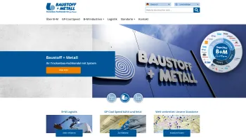 Website Screenshot: Baustoff + Metall Gesellschaft m.b.H. - Startseite - Date: 2023-06-14 10:47:08