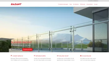 Website Screenshot: Glaserei Bazant GmbH - Glaserei Bazant · Ihr Glaserei Meisterbetrieb in 1230 Wien - Date: 2023-06-22 15:00:10