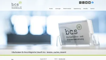 Website Screenshot: BCS Wirtschafts und Steuerberatungs GmbH - Startseite » bcs Wirtschafts- und Steuerberatungs GmbH - Date: 2023-06-15 16:02:34