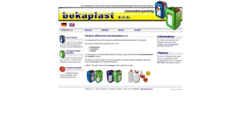 Website Screenshot: bekaplast s.r.o. - bekaplast s.r.o. - Date: 2023-06-22 12:13:13