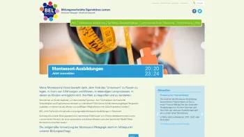 Website Screenshot: BEL Bildungswerkstätte für eigenaktives Lernen Montessori Ausbildung - BEL Montessori - Date: 2023-06-22 12:13:13