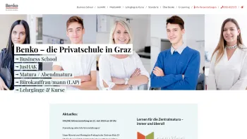 Website Screenshot: Büro und Datenverarbeitungsschule BENKO - Privatschule Graz | Benko - Date: 2023-06-22 15:08:02