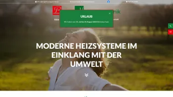 Website Screenshot: Berger Heizungstechnik GmbH - Installateur in Wels und Linz - Berger Heizungstechnik GmbH - Date: 2023-06-22 15:07:48