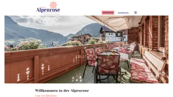Website Screenshot: Berggasthaus Alpenrose*** - Berggasthaus Alpenrose in Lechleiten am Arlberg - Date: 2023-06-22 12:13:14