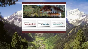 Website Screenshot: bei Pension Bergkristall und Haus Alvier - Pension Bergkristall Haus Alvier Brandnertal Appartements Gästezimmer: Startseite - Date: 2023-06-22 12:13:14