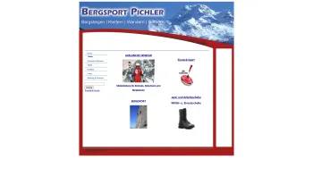 Website Screenshot: Sport Pichler Altenmarkt  - Sport Pichler Radstadt :: Bergsport, Eisstock-Sport, Skibekleidung für Skiclubs, Boots und Schuhe - Date: 2023-06-22 12:13:14