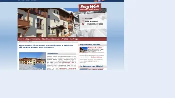 Website Screenshot: BergWelt Appartements - Appartements Bergwelt Brixen: Start - Date: 2023-06-14 10:39:01