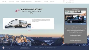Website Screenshot: Ing.Karl Bestattungsinstitut Neurauter - Neurauter Bestattungsinstitut - Bestattungsinstitut Neurauter in Zirl - Date: 2023-06-14 10:39:01