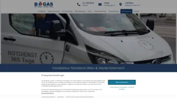 Website Screenshot: B-GAS Notdienst Installateur in Wien, Gas-Wasser-Heizung - ? B-GAS GmbH: 24h Installateur Notdienst Wien & NÖ - Date: 2023-06-15 16:02:34