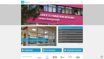 Website Screenshot: Bundesgymnasium Bachgasse Online - BG Bachgasse Mödling - Homepage - Date: 2023-06-15 16:02:34