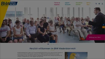 Website Screenshot: BHW Bildungs und Heimatwerk Niederösterreich GmbH - Startseite - BhW GmbH - Date: 2023-06-14 10:47:10