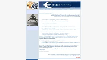 Website Screenshot: Bilanzbuchhaltung Hajek-Calabrese Sabine - bilanz-hajek.at: SABINE HAJEK Bilanzbuchhaltung - Date: 2023-06-14 10:38:01