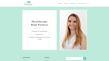 Website Screenshot: Physiotherapie Birgit Wucherer - Startseite - Birgit Wucherer, BSc. - Date: 2023-06-26 10:26:11
