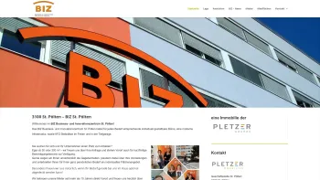 Website Screenshot: Business  Innovationszentrum BIZ) St. Pölten! - BIZ St. Pölten | Business- und Innovationszentrum in St. Pölten - Date: 2023-06-22 12:13:15
