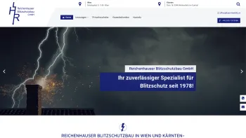 Website Screenshot: Reichenhauser Blitzschutz GmbH Wien - Blitzschutz in Wien, Ostösterreich und Kärnten - Reichenhauser Blitzschutzbau GmbH - Date: 2023-06-15 16:02:34