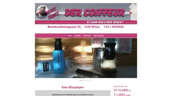 Website Screenshot: BLIZZFRIZZ der Coiffeur - Blizzfrizz der Coiffeur - Date: 2023-06-22 15:10:43