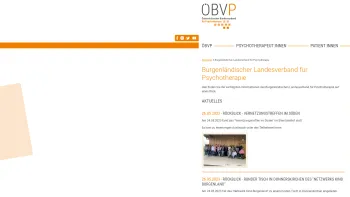 Website Screenshot: BLP - Burgenländischer Landesverband für Psychotherapie | ÖBVP Österreichischer Bundesverband für Psychotherapie - Date: 2023-06-22 15:10:43