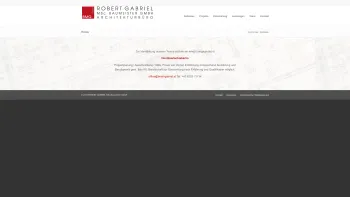 Website Screenshot: Robert Gabriel - Planung und Bauleitung - Willkommen bei der ROBERT GABRIEL MSc Baumeister GmbH - Date: 2023-06-22 12:13:15