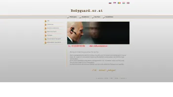 Website Screenshot: BODYGUARD, Professioneller Personenschutz und Security für VIP's - Hier sind sie richtig! bodyguard.or.at - Personenschutz - Security - Wien - Date: 2023-06-14 10:47:13