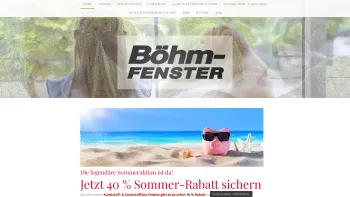 Website Screenshot: Böhm Fenster GmbH. - Die legendäre Sommeraktion ist da! - boehm-fensters Webseite! - Date: 2023-06-22 15:00:12