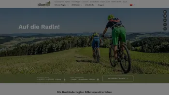 Website Screenshot: Tourismusverband Böhmerwald Ferienregion Böhmerwald - Ferienregion Böhmerwald - Urlaub mit der Natur - Date: 2023-06-22 15:00:12