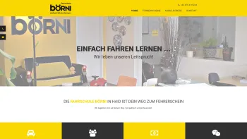 Website Screenshot: Fahrschule börni online - Fahren lernen in der Fahrschule BÖRNI in Haid bei Ansfelden - Date: 2023-06-22 15:00:12