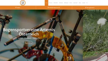 Website Screenshot: Bogensportvereine Artemis Österreich - Bogensport mit Artemis in Österreich - Date: 2023-06-15 16:02:34