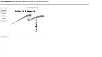 Website Screenshot: BOGNER LEHNER OEG - BOGNER & LEHNER Messtechnik - Date: 2023-06-22 15:00:12