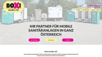 Website Screenshot: BOXI Mobil WC Vermietung GesmbH - BOXI Mobil WC - Date: 2023-06-22 12:13:16