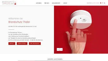 Website Screenshot: Brandschutz Thaler - Brandschutz Thaler GmbH - Ihr Ansprechpartner in Tirol - Date: 2023-06-14 10:47:13