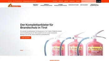 Website Screenshot: Brandschutzzentrum Karbon GmbH - Brandschutz Tirol - Brandschutzzentrum Karbon - Willkommen - Brandschutzzentrum Karbon - Date: 2023-06-26 10:26:11