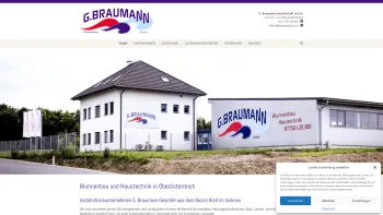 Website Screenshot: G. Braumann Ges.m.b.H - G. Braumann GesmbH - Installateur & Brunnenbau Österreich - Date: 2023-06-15 16:02:34