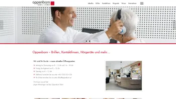 Website Screenshot: Brillen-Kontaktlinsen Oppenborn - Ihr Optiker in Gallneukirchen - Oppenborn Sehen und Hören - Date: 2023-06-22 12:13:16