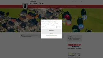 Website Screenshot: Gemeindeamt Brixen im Brixen Thalen RiS-Kommunal - Brixen im Thale Gemeinde - Startseite - Date: 2023-06-22 12:13:16