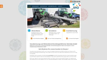 Website Screenshot: Bromberger Betriebe GmbH - Winterdienst & Hausbetreuung in Wien - Date: 2023-06-22 15:00:12