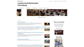Website Screenshot: Bäuerliches Schul und Bildungszentrum für Vorarlberg - BSBZ:  Startseite - Date: 2023-06-22 12:13:16