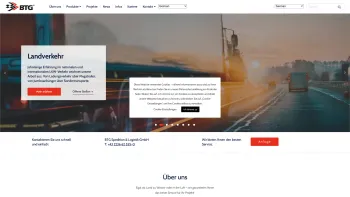 Website Screenshot: BTG Default - BTG – Better Transport Guaranteed – Ihre Spedition aus Österreich - Date: 2023-06-22 12:13:17