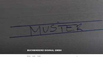 Website Screenshot: Buchbinderei Dohnal - Buchbinderei Dohnal GmbH - Date: 2023-06-22 12:13:17