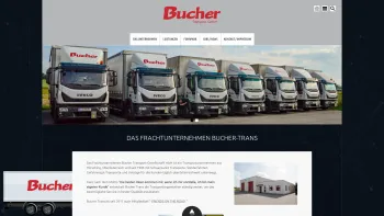 Website Screenshot: Bucher Transport Gesellschaft mbH - Das Frachtunternehmen Bucher-Trans - Transportunternehmen Bucher-Trans.at, Hörsching, OÖ - Date: 2023-06-22 12:13:17