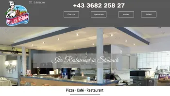 Website Screenshot: Bulan Kebap Türkisches Restaurant - Pizzeria Bulan KG in Stainach - Herzlich Willkommen - Date: 2023-06-22 15:13:17