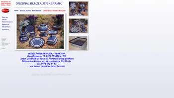 Website Screenshot: Bunzlauer Keramik Zimmermann - Bunzlauer Keramik - Date: 2023-06-22 12:13:17