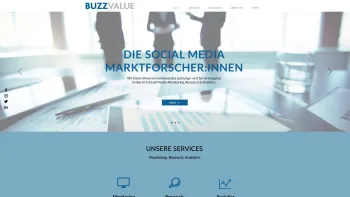 Website Screenshot: BuzzValue New Media Research - BuzzValue.at | Social Media Marktforscher:innen | Wien - Date: 2023-06-14 10:39:12