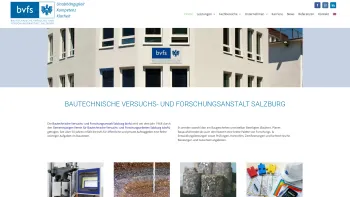 Website Screenshot: Bautechnische Versuchs und Forschungsanstalt Salzburg bvfs - Bautechnische Versuchs- und Forschungsanstalt Salzburg - Date: 2023-06-22 15:00:13