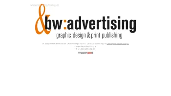 Website Screenshot: bw advertising graphic design & event department - BW-Advertising - Dr. Birgit Hieke-Weilhartner - Date: 2023-06-22 15:00:13