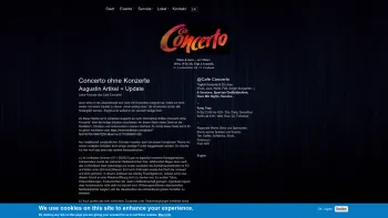 Website Screenshot: Cafe Concerto - Start | Cafe Concerto - Date: 2023-06-22 12:13:17