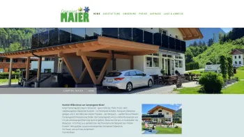 Website Screenshot: Camping Maier Schwoich bei Kufste Tirol - Home - Camping Maier in Schwoich bei Kufstein - Date: 2023-06-22 12:13:17