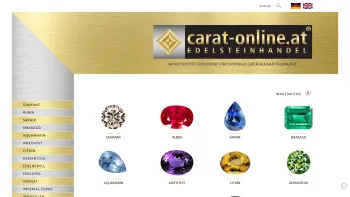 Website Screenshot: CARAT-INVEST e.U. - Edelsteine, Diamanten und Schmucksteine online kaufen! - Date: 2023-06-22 15:13:17
