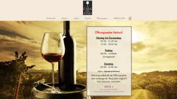 Website Screenshot: Casa del Vino - Casa-del-Vino Weinhandel & Vinothek, Spittal an der Drau, www.casa-del.vino.at - Date: 2023-06-22 12:13:18